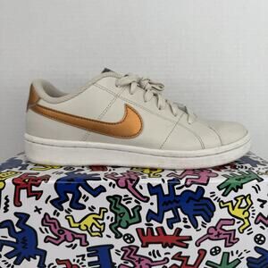 Nike Women’s Court Royal 2 Bronze/White Leather CU9038-102‎ Size 7.5 W/Box